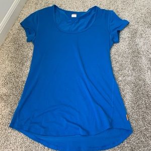 Lucy Blue Scoop Athletic Top